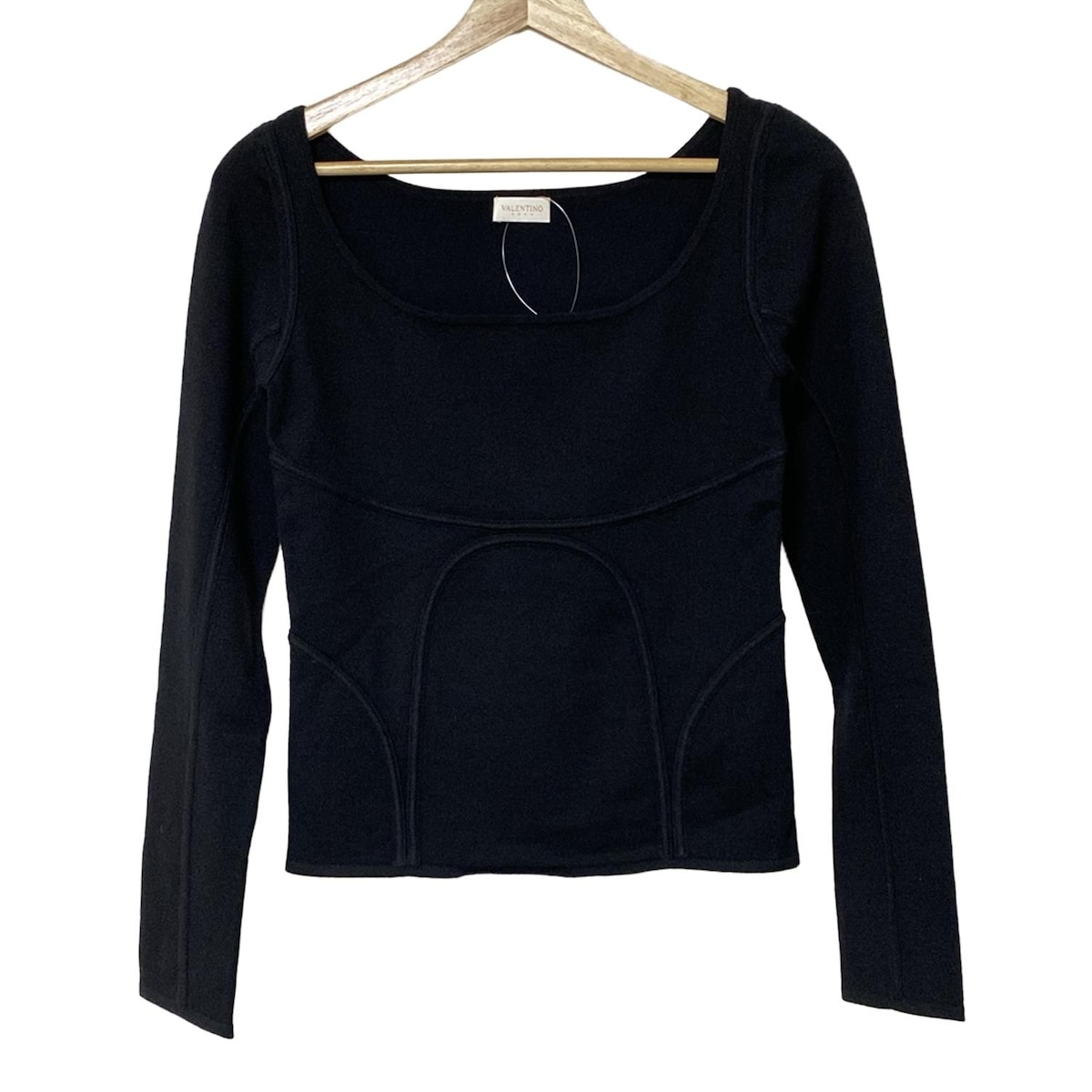 【新着】【中古】VALENTINO ROMA(バレンチノローマ) 長袖セーター クルーネック 黒