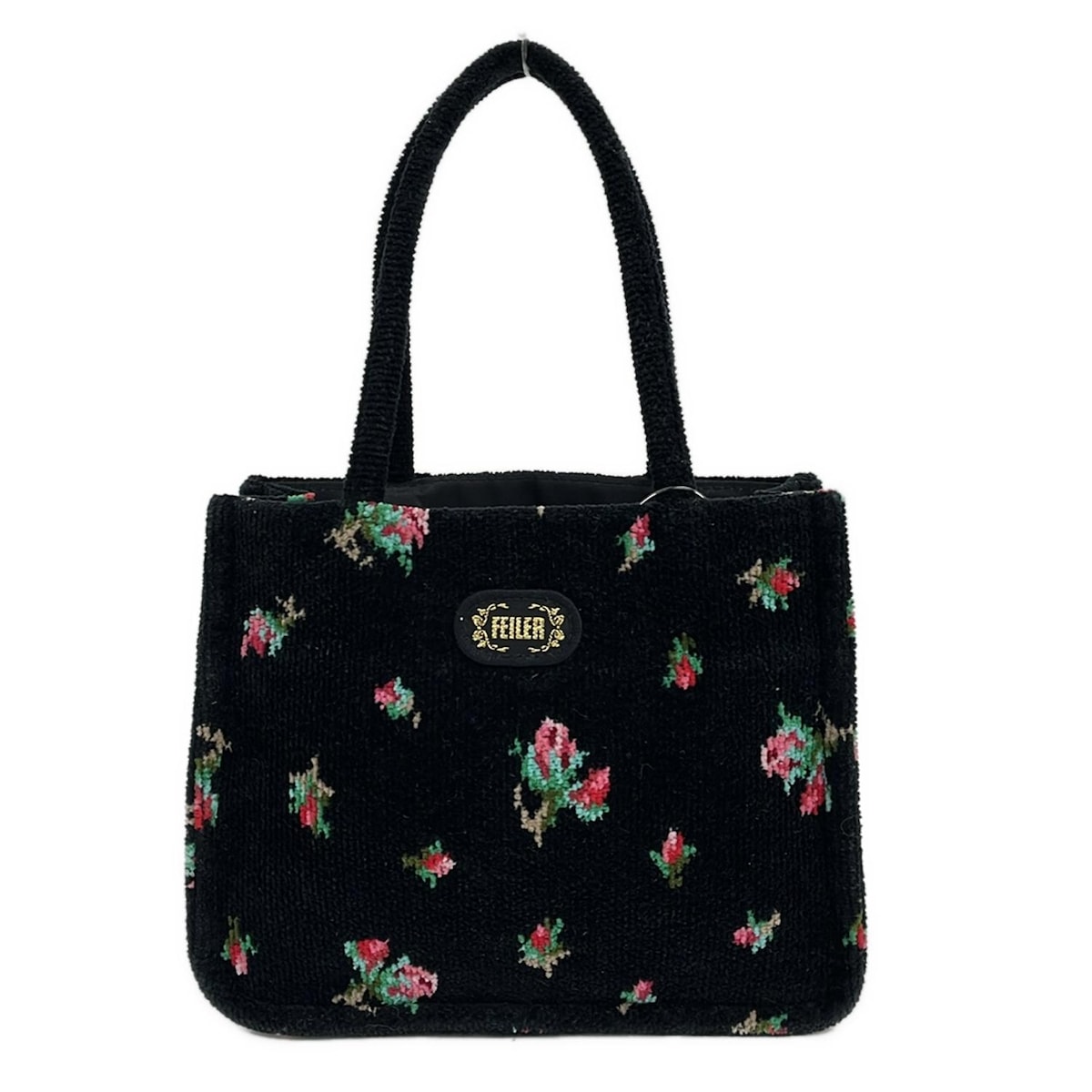 楽天市場】FEILER(フェイラー) フラワー 花柄 トートバッグ 黒