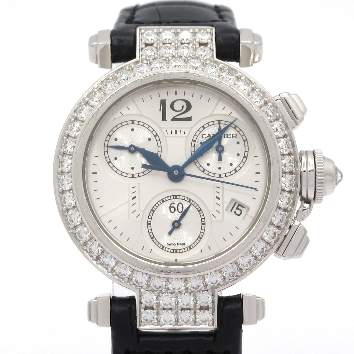 楽天市場】カルティエ 時計 レディース パシャ32 2重ダイヤベゼル