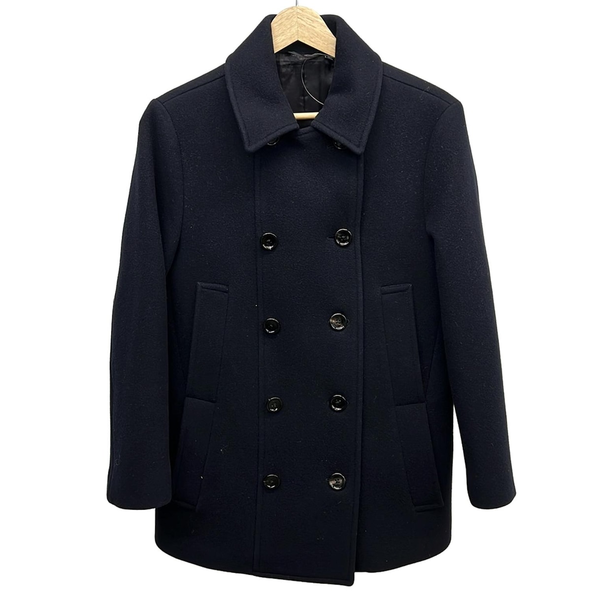 新品/KNOTT ノット/ダブルフェイス ビーバーダブルブレストコート ダブルフェイスビーバーダブルブレストコート｜ブルーレーベルブラック
