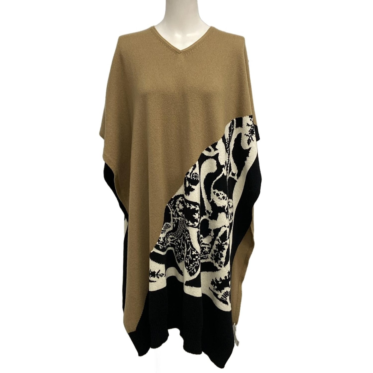 楽天市場】HERMES エルメス タッセル付ポンチョ ロカバール ムタード