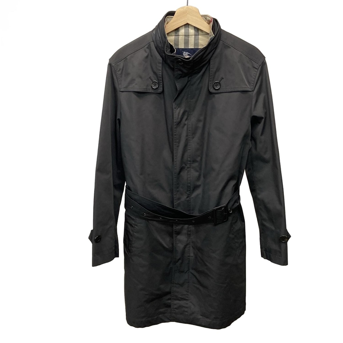 【新着】【中古】Burberry LONDON(バーバリーロンドン) コート 長袖/ライナー着脱可/秋/冬 ダークグレー