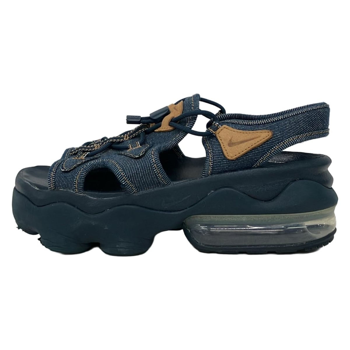 【中古】NIKE(ナイキ) エア湖 マックス ココ サンダル ぬい目/オープントゥ/スピード競技引きあげる 米国海軍×赤銅色 なめし革 その他-靴-レディース靴