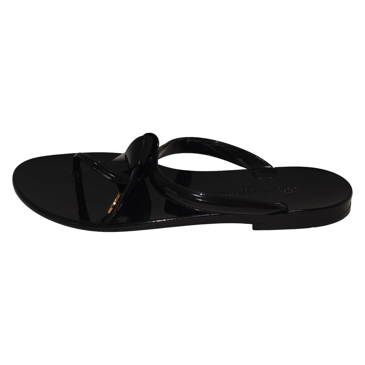 【新着】【中古】LOUIS VUITTON(ルイヴィトン) シースター・ラインフラットトング ビーチサンダル 黒