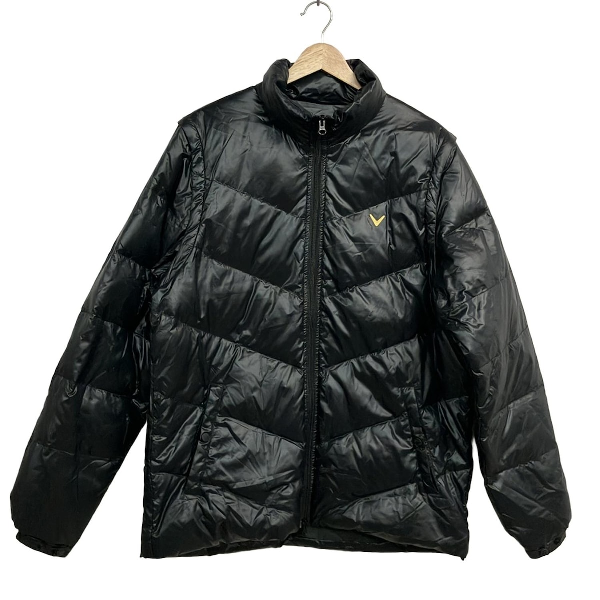 楽天市場】【超美品】キャロウェイ 2WAYダウンジャケット 黒×白