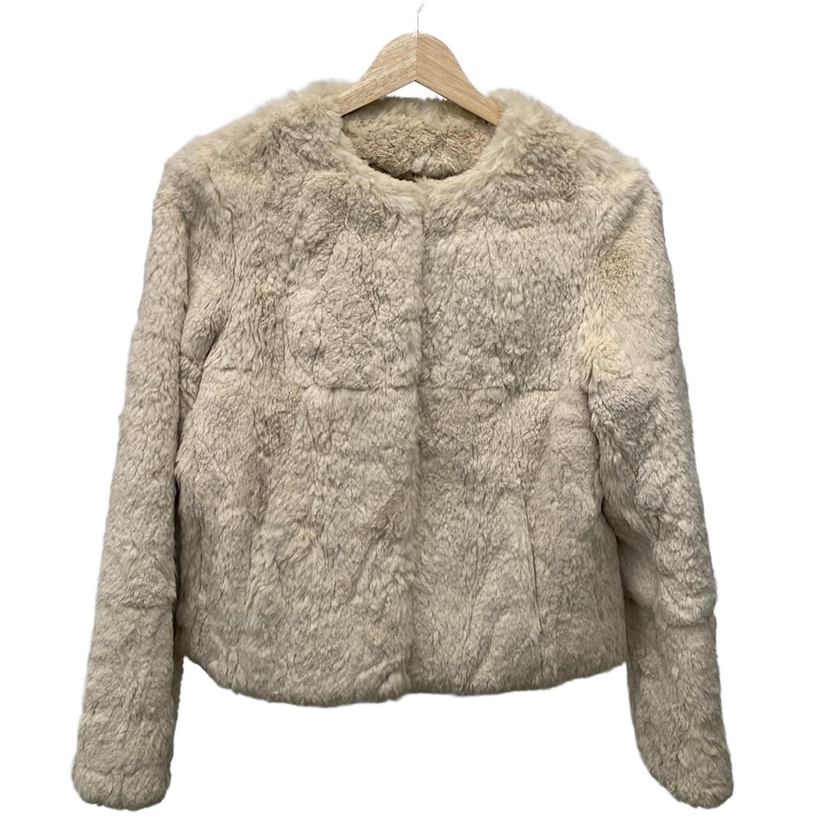 【新着】【中古】DKNY(ダナキャラン) コート 毛皮/長袖/冬 ピンクベージュ ラビット 7,296円