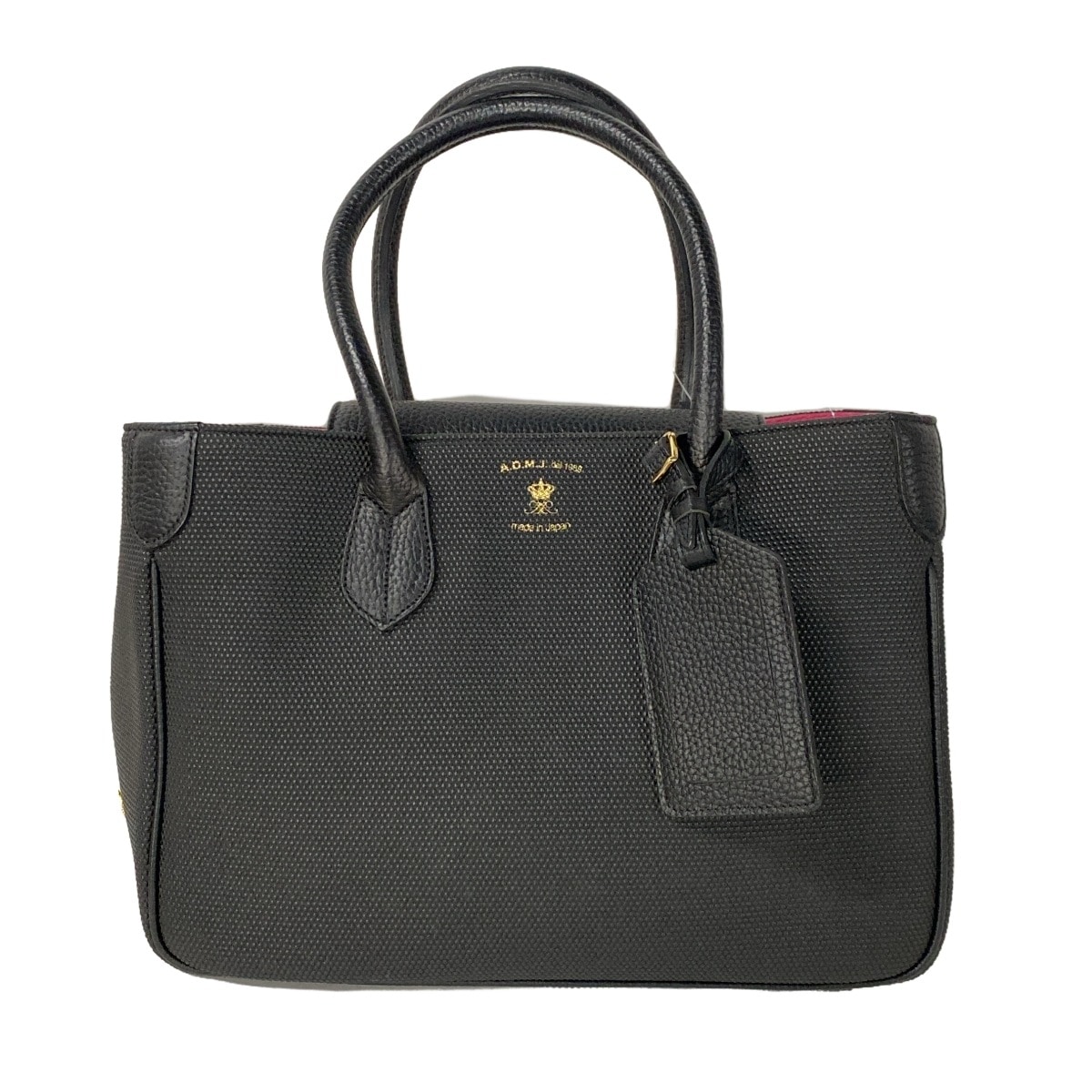 【新着】【中古】AccessoiresDeMademoiselle(ADMJ)(アクセソワ・ドゥ・マドモワゼル) ショルダーバッグ 黒 レザー