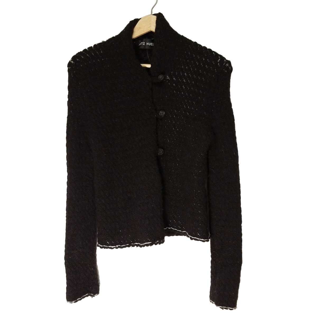 【新着】【中古】LUTZ HUELLE(ルッツヒュエル) カーディガン 長袖 黒