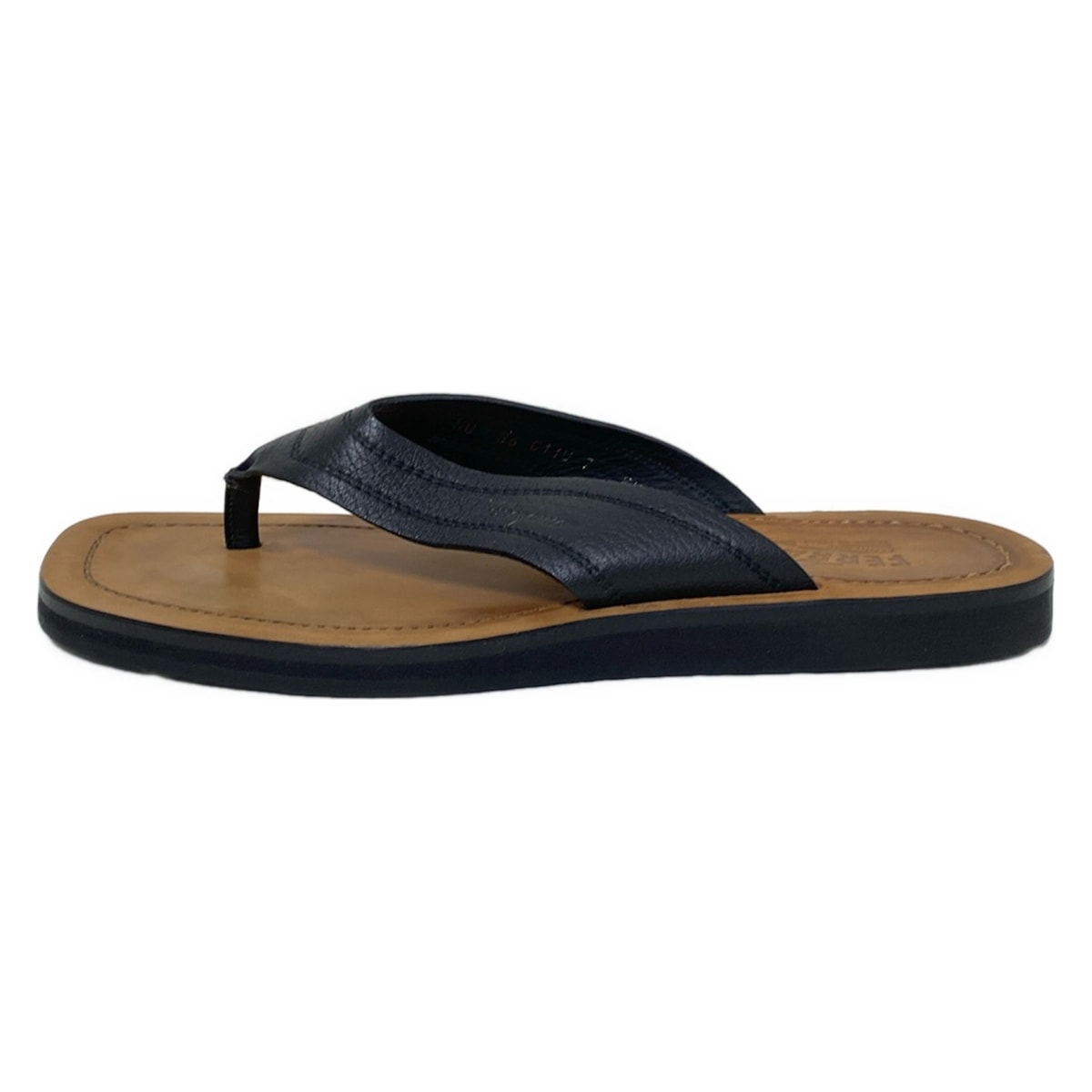 【新着】【中古】FERRAGAMO/SalvatoreFerragamo(サルバトーレフェラガモ) サンダル 黒 レザー