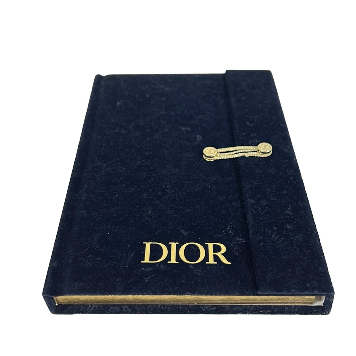 【中古】DIOR/ChristianDior(ディオール/クリスチャンディオール) 小物 ノート ダークネイビー×ゴールド