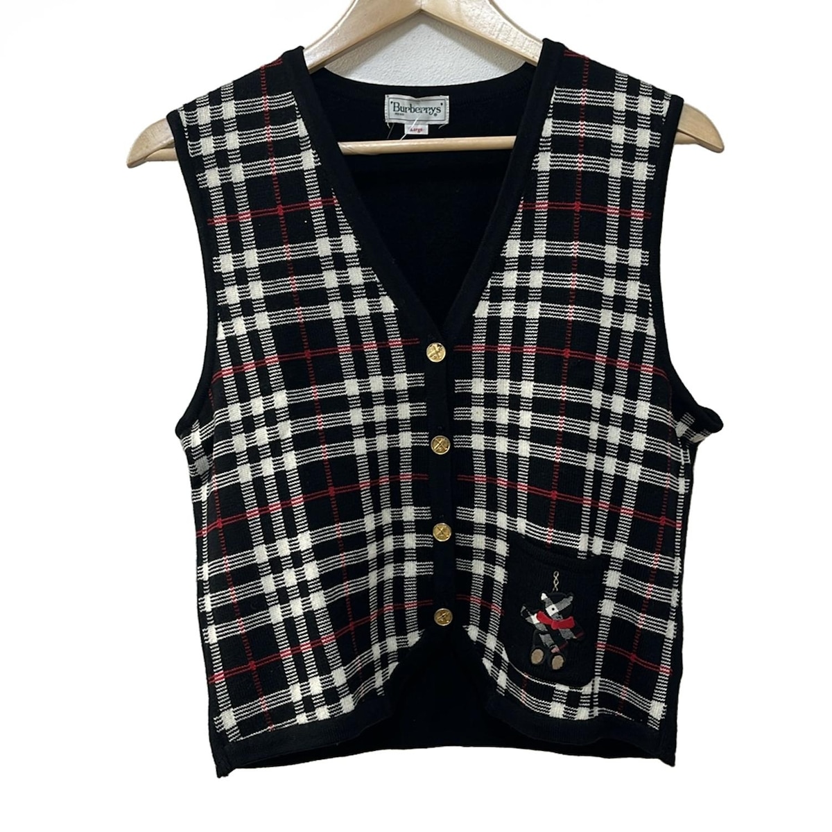 楽天市場】BURBERRY バーバリー ベスト サイズ:M 裏地ノバチェック