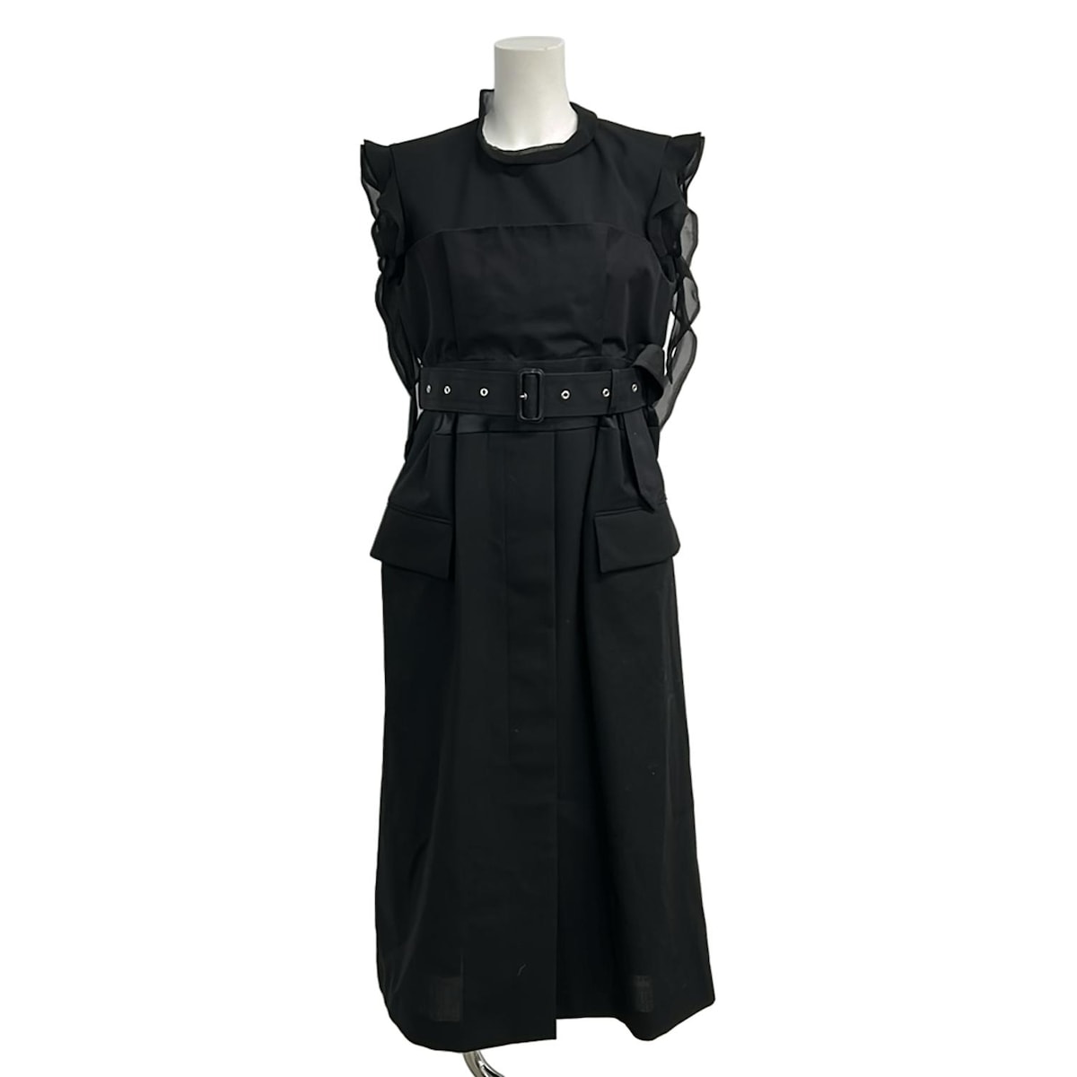 楽天市場】【中古】sacai24AW「Nylon Twill Mix Grosgrain Dress