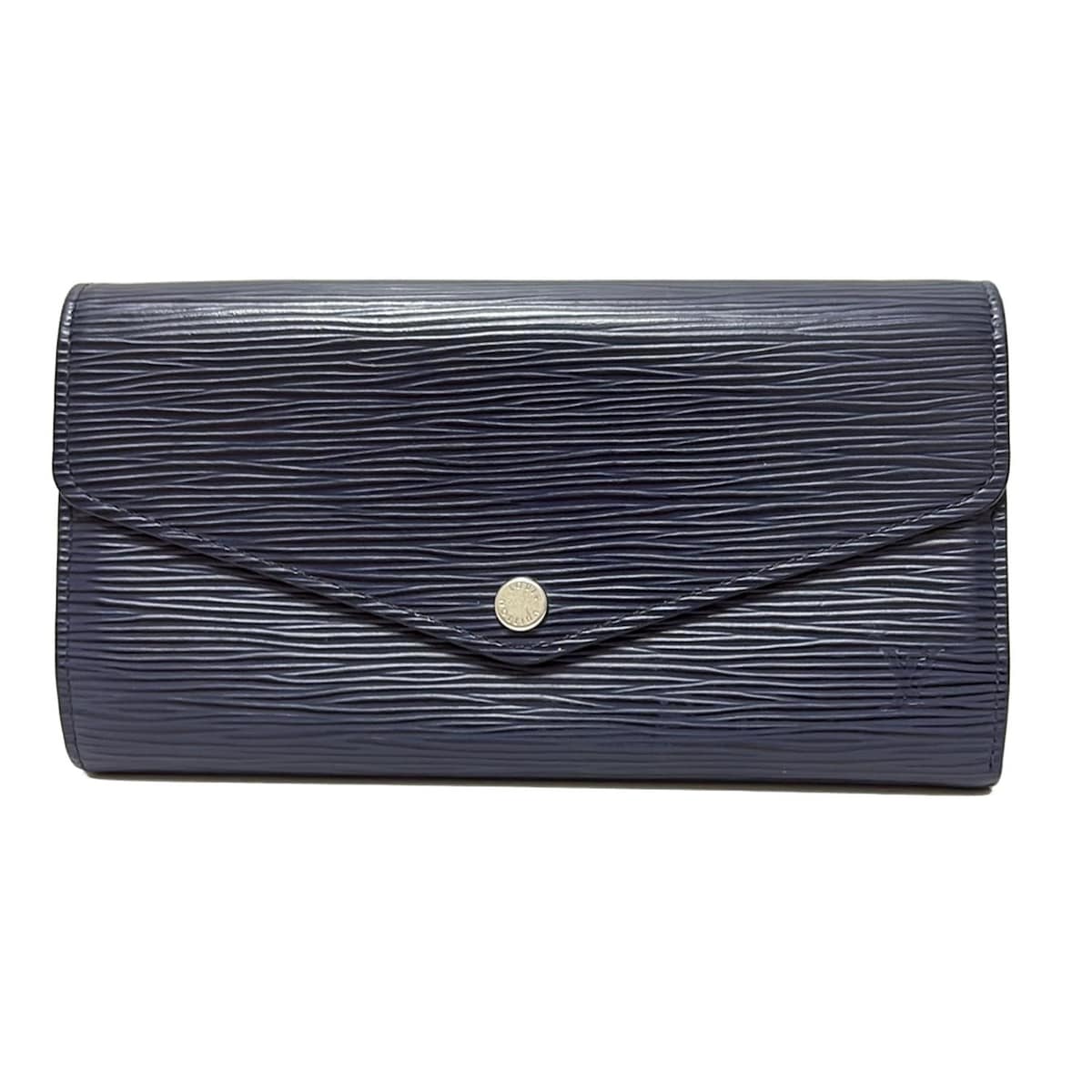 【中古】LOUIS VUITTON(ルイヴィトン) ポルトフォイユサラ 長財布 アンディゴブルー レザー|ブランディア 店
