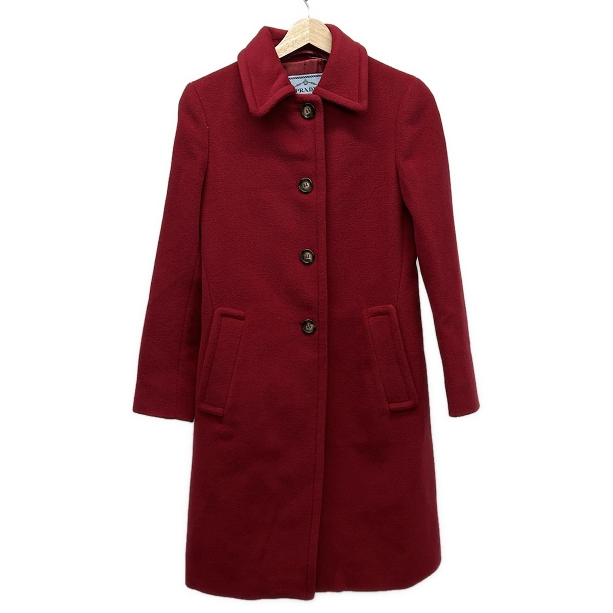 楽天市場】【プラダ】Prada 16年 ウール ギンガムチェック ロング