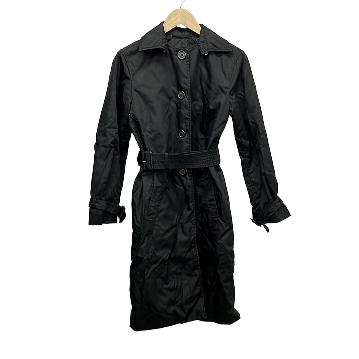 楽天市場】【中古】PRADAニットつけ襟カシミヤロングコート P679OL