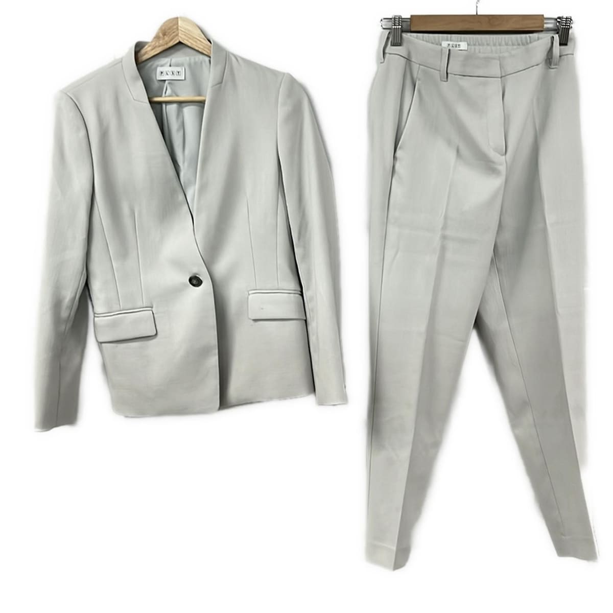 楽天市場】PLST プラステ スーツ ネイビー 紺 ノーカラージャケット XS