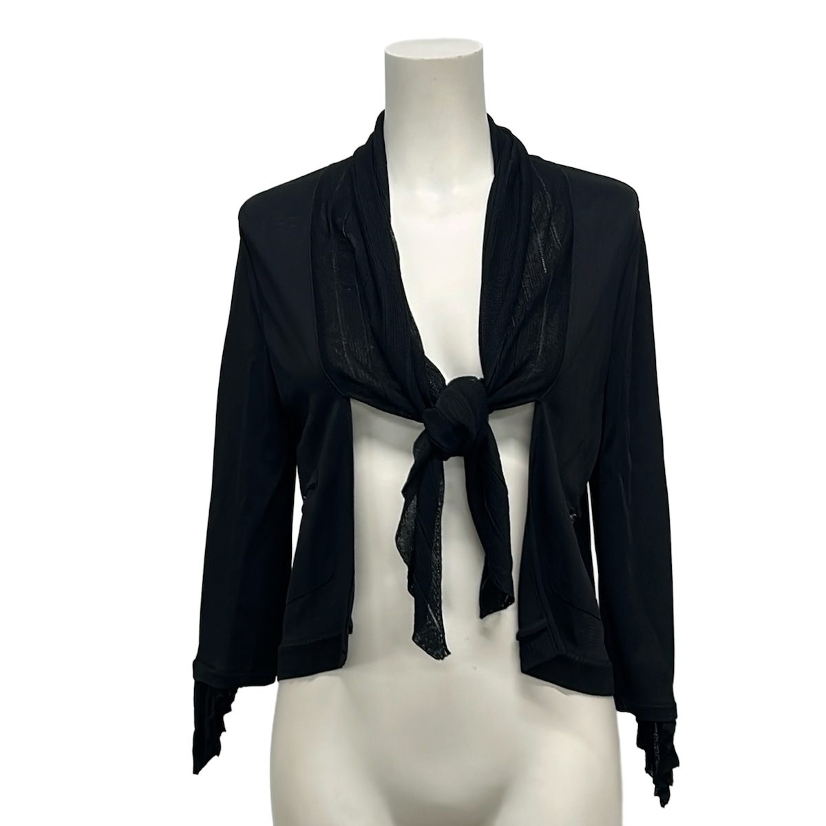 【中古】CHANEL(シャネル) カーディガン 長袖 黒