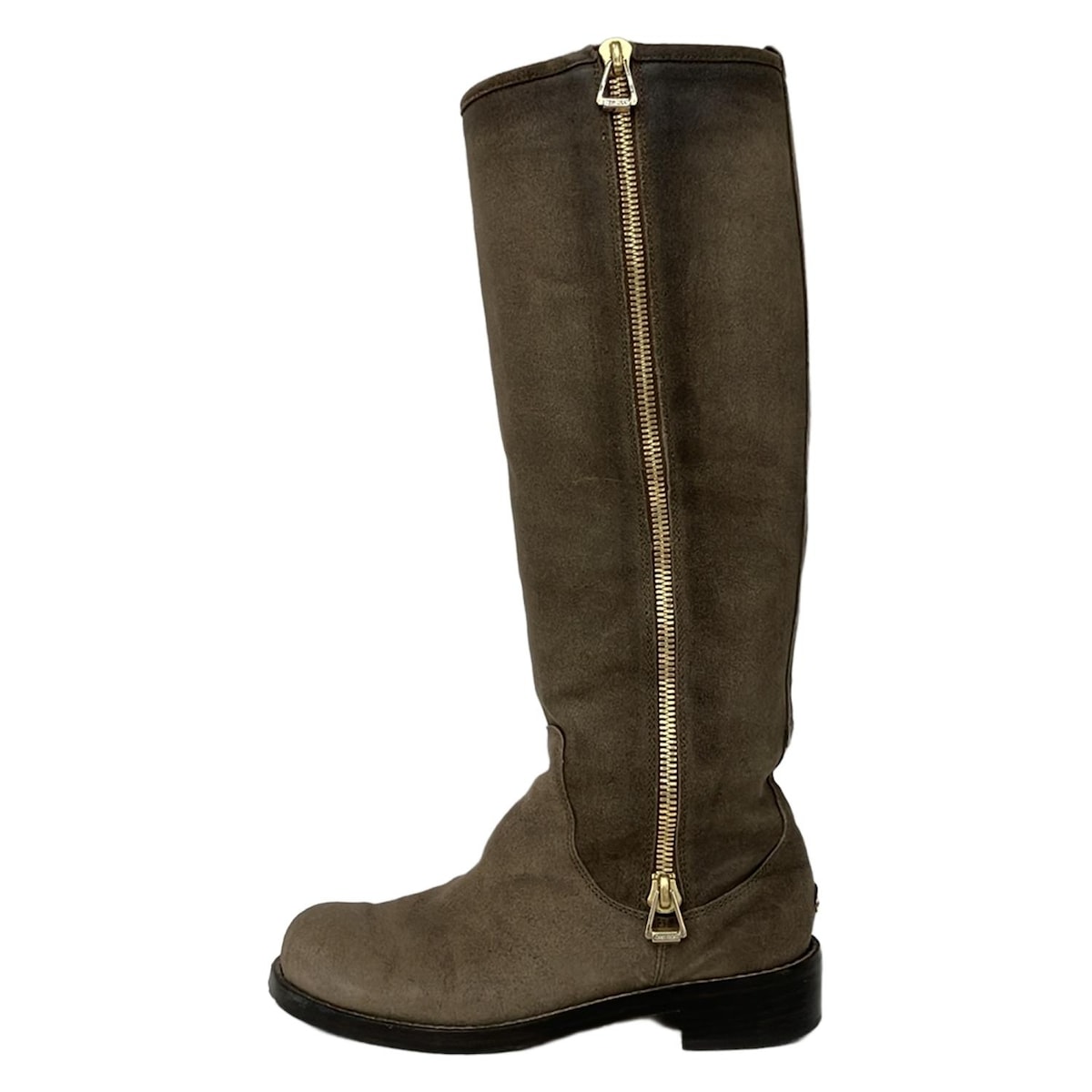 【中古】JIMMY CHOO(ジミーチュウ) ロングブーツ ダークブラウン