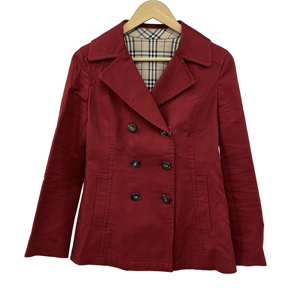 【新着】【中古】Burberry Blue Label(バーバリーブルーレーベル) コート 長袖/春/秋 レッド