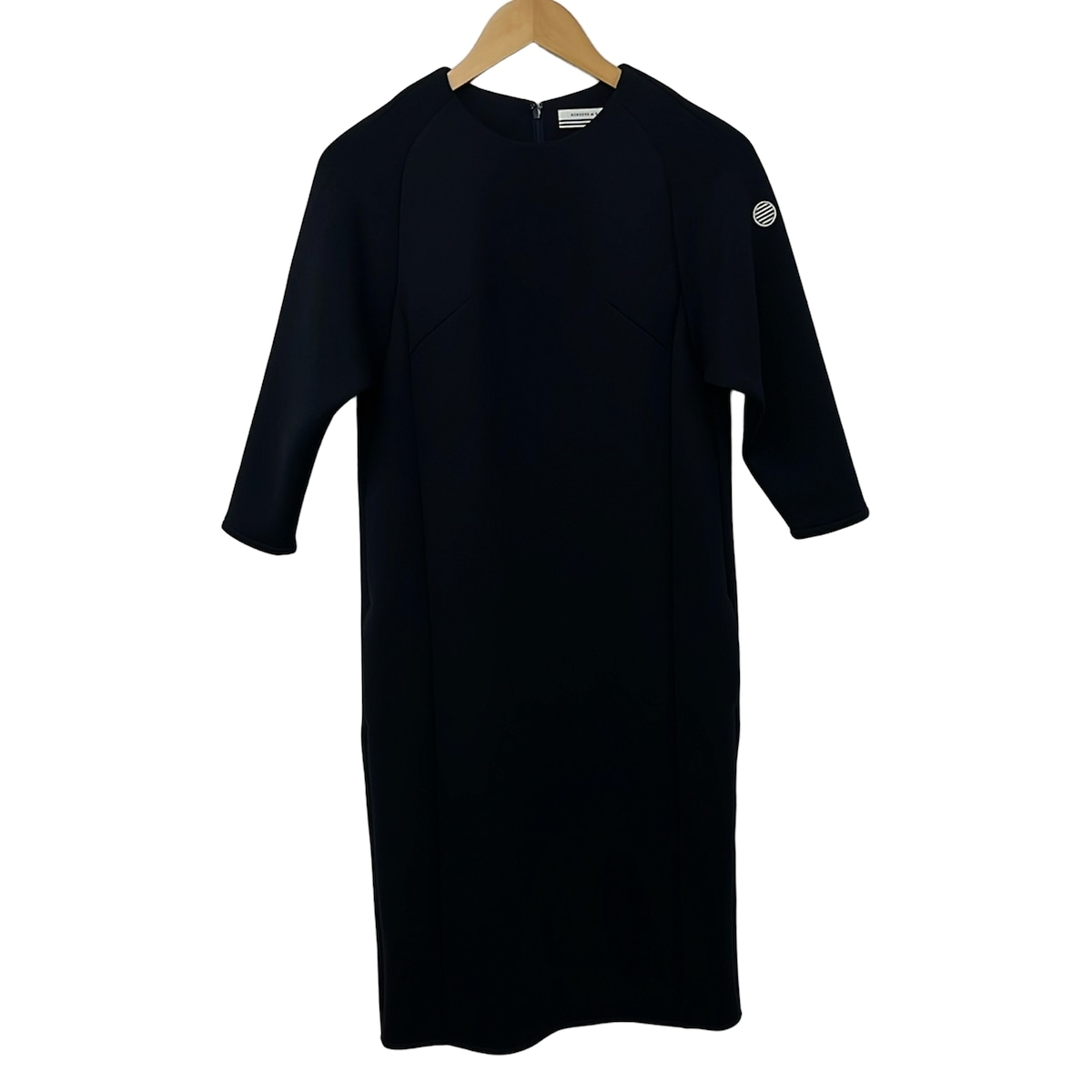 【新着】【中古】BORDERS at BALCONY(ボーダーズアットバルコニー) ワンピース クルーネック/長袖/ロング ダークネイビー