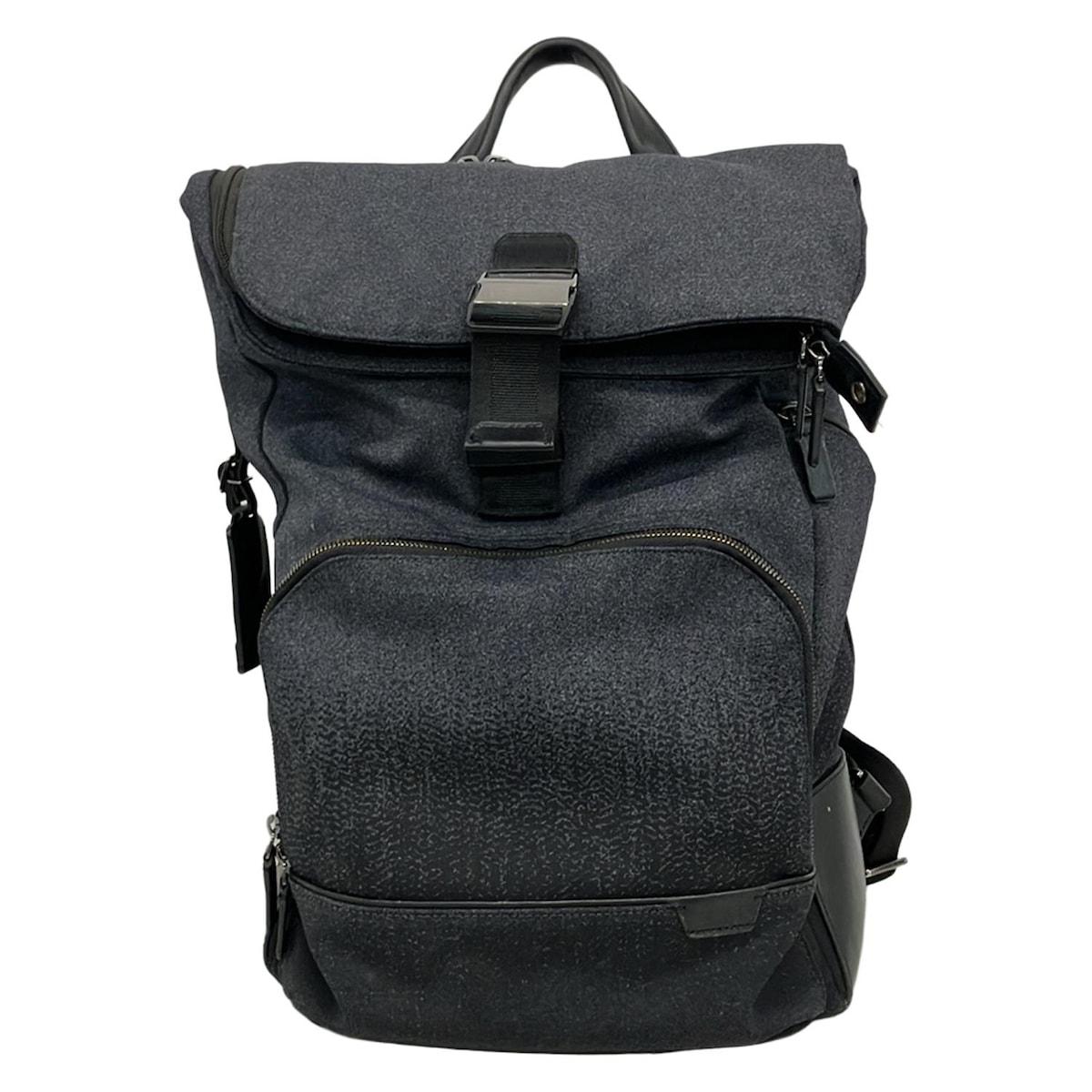 【中古】TUMI(トゥミ) オズボーン リュックサック ダークグレー×黒 レザー