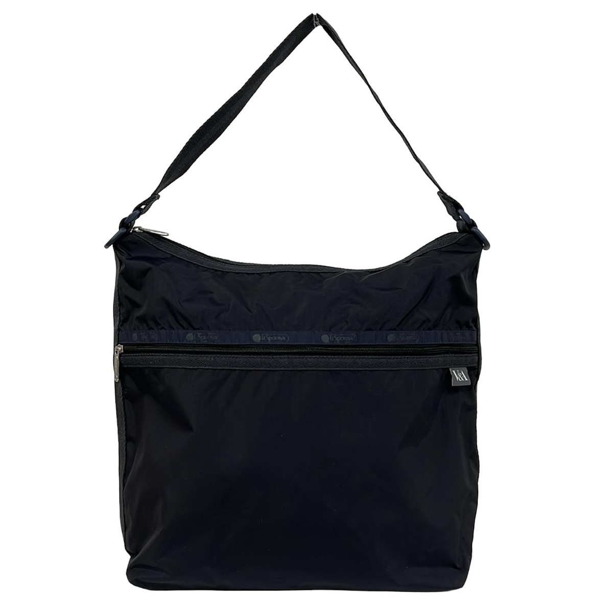 【新着】【中古】LESPORTSAC(レスポートサック) ショルダーバッグ ヴィクトリア・アンド・アルバート博物館(V&A)コラボ 黒×ダークグレー 5,664円