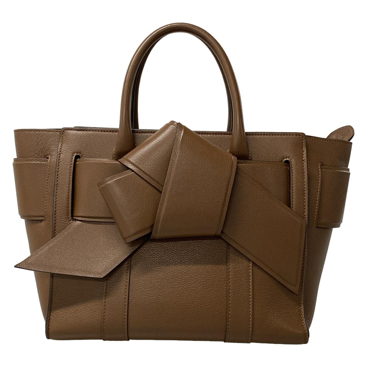 【新着】【中古】MULBERRY(マルベリー) スモール ムスビ ベイスウォーター スモール クラシック グレイン ハンドバッグ Musubi/Acne Studios ダークブラウン