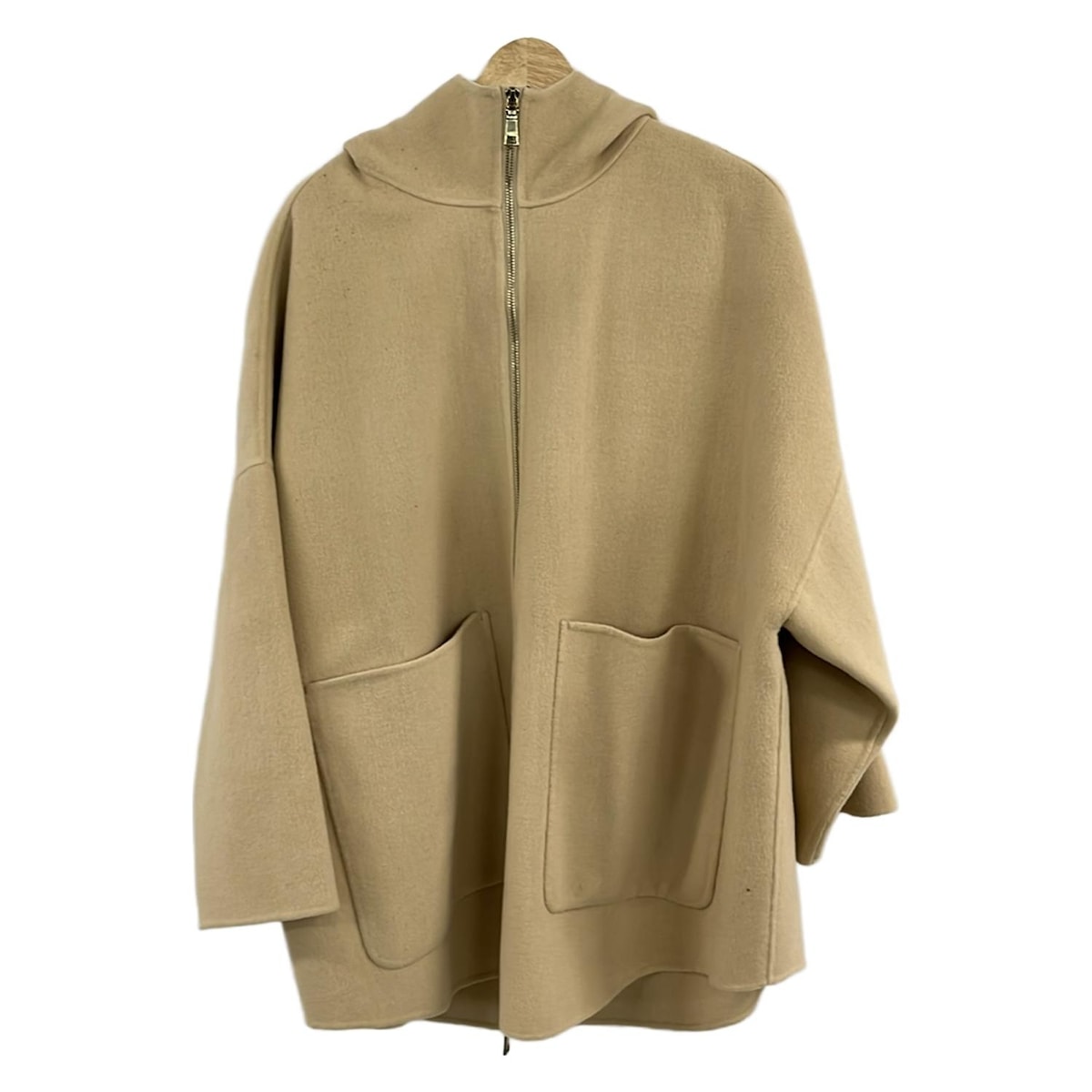 【中古】SEVENTY(セブンティ) コート 長袖/ジップアップ/冬 ベージュ