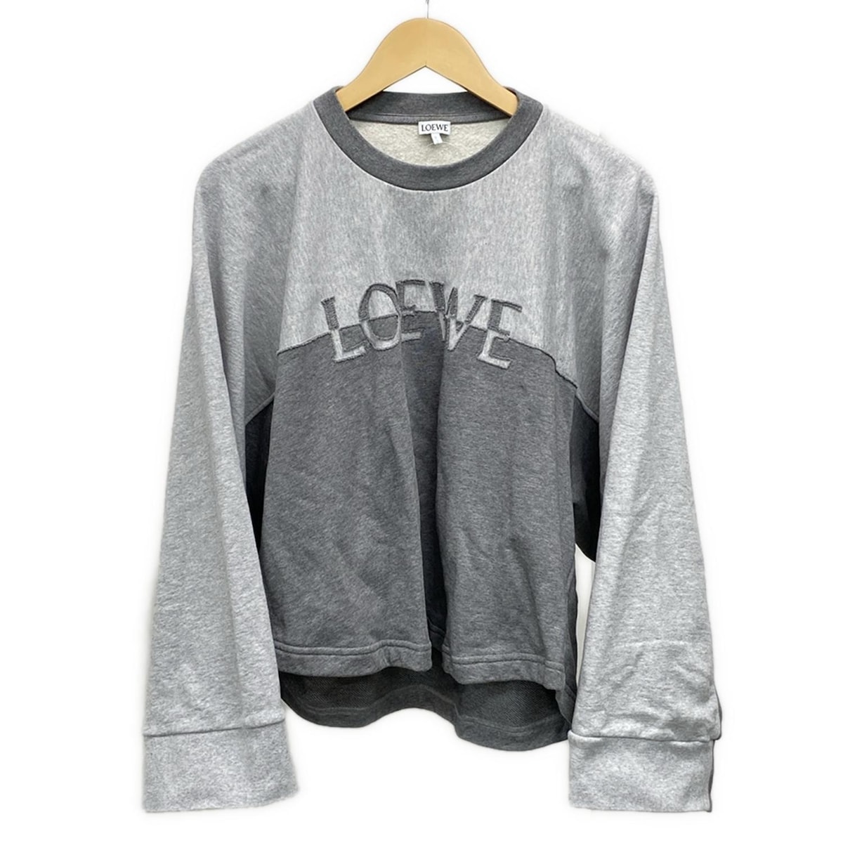 【新着】【中古】LOEWE(ロエベ) トレーナー ライトグレー×グレー