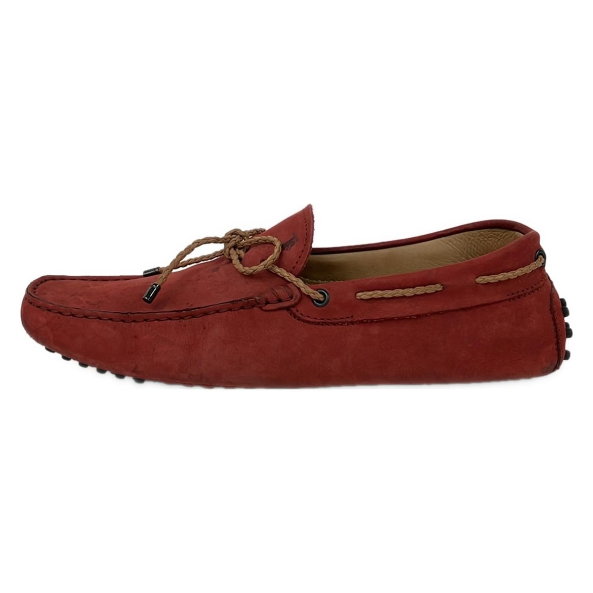 【新着】【中古】TOD'S(トッズ) ドライビングシューズ レッド