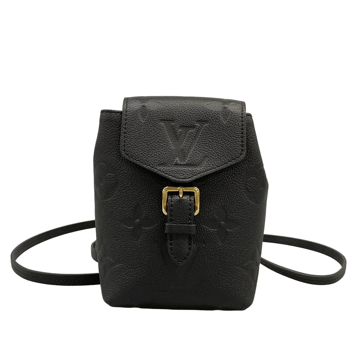 【中古】LOUIS VUITTON(ルイヴィトン) タイニーバックパック 背嚢 ノワール なめし革、牛皮