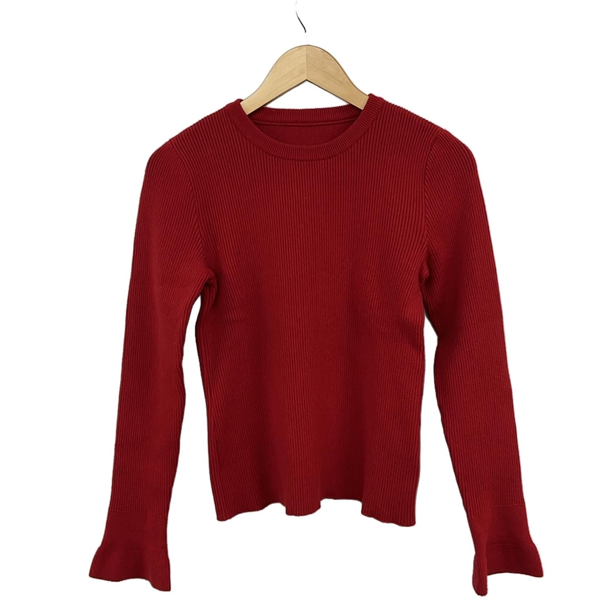【中古】FOXEY(フォクシー) 長袖セーター クルーネック レッド