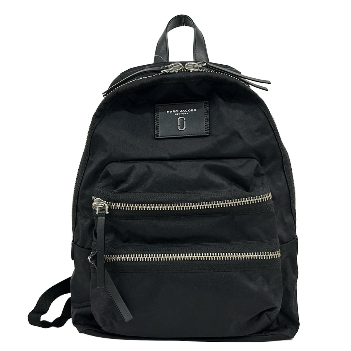 【新着】【中古】MARC JACOBS(マークジェイコブス) バイカーバックパック リュックサック 黒 レザー