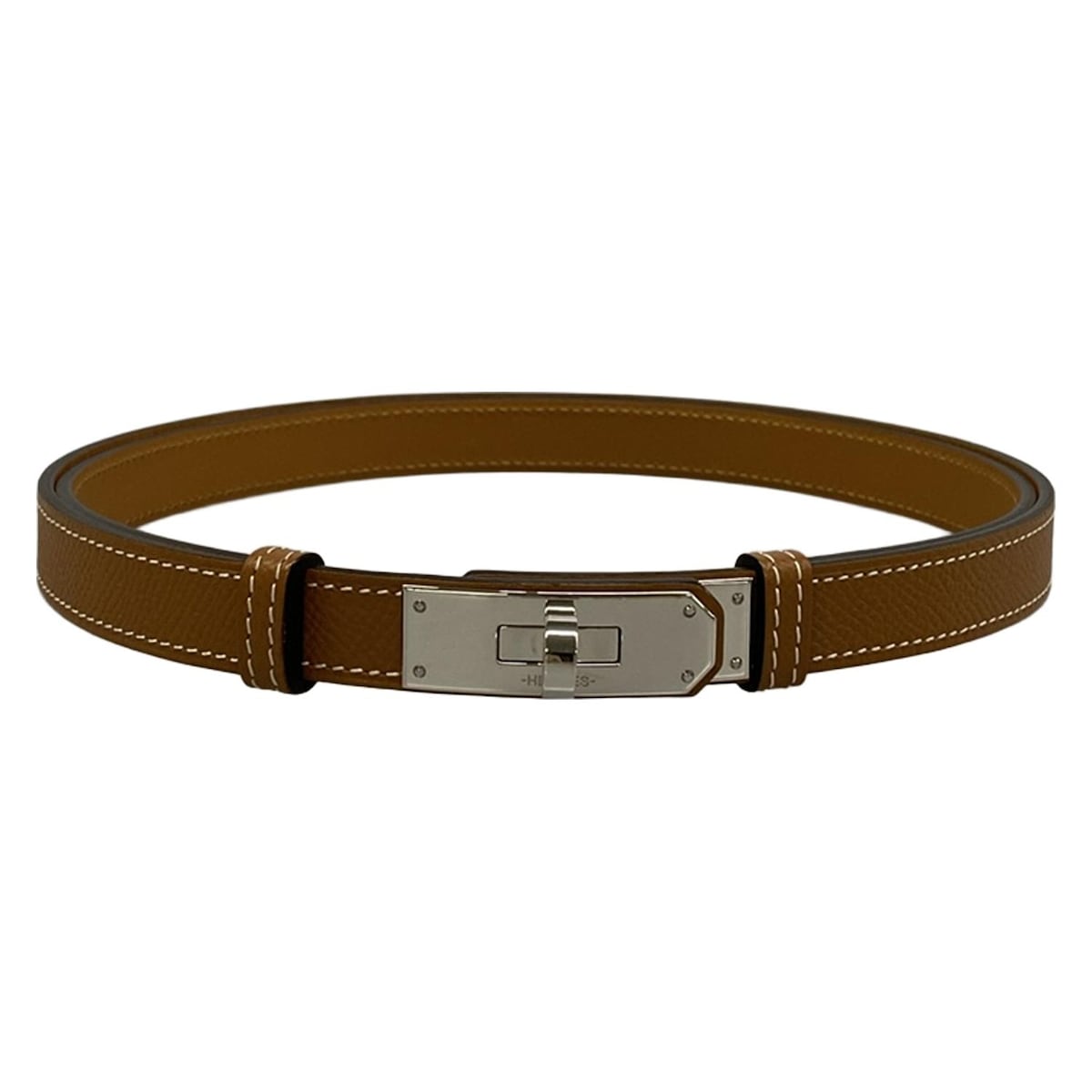 【新着】【中古】HERMES(エルメス) ケリー18 ベルト シルバー金具 ゴールド