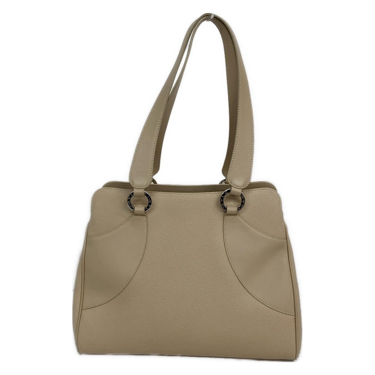 【新着】【中古】BVLGARI(ブルガリ) ブルガリブルガリ トートバッグ ピンクベージュ レザー