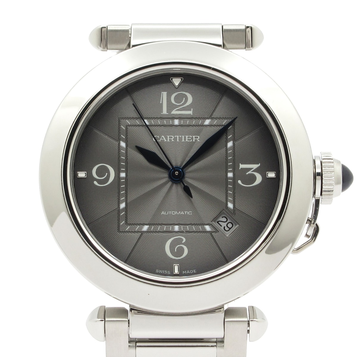 【中古】Cartier(カルティエ) パシャ ドゥ カルティエ 41mm 腕時計 SS/裏スケ ダークグレー