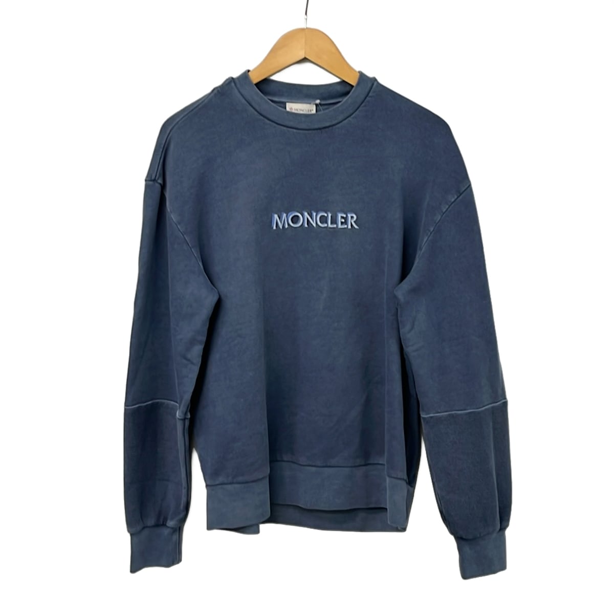 【新着】【中古】MONCLER(モンクレール) MAGLIA GIROCOLLO トレーナー 長袖 ブルーグレー