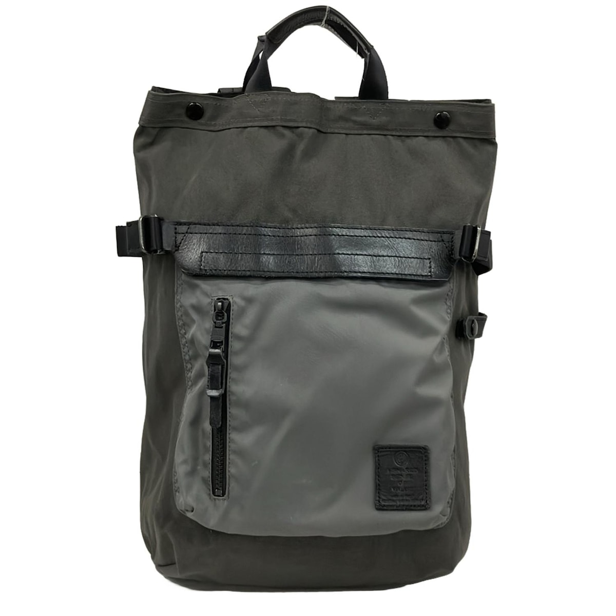 【新着】【中古】ASSOV(アッソブ) リュックサック ダークグレー×グレー×黒 レザー