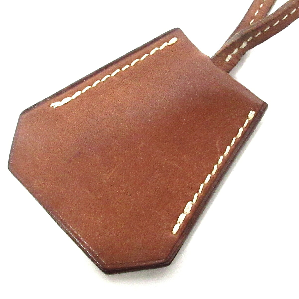 【新着】【中古】HERMES(エルメス) クロシェット ネックレス ブラウン レザー