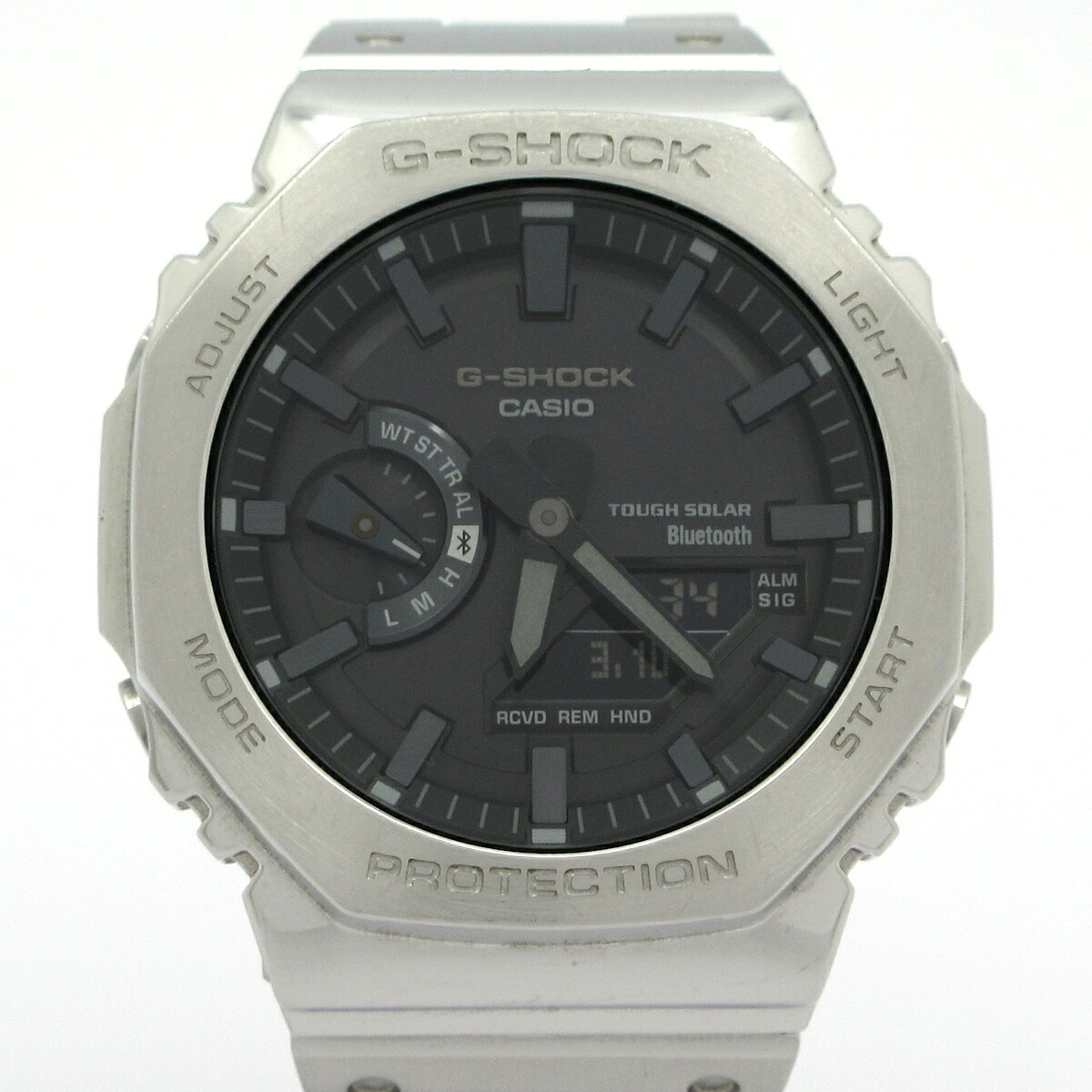 【中古】CASIO(カシオ) G-SHOCK 腕時計 タフソーラー/Bluetooth/スマートフォンリンク ダークグレー