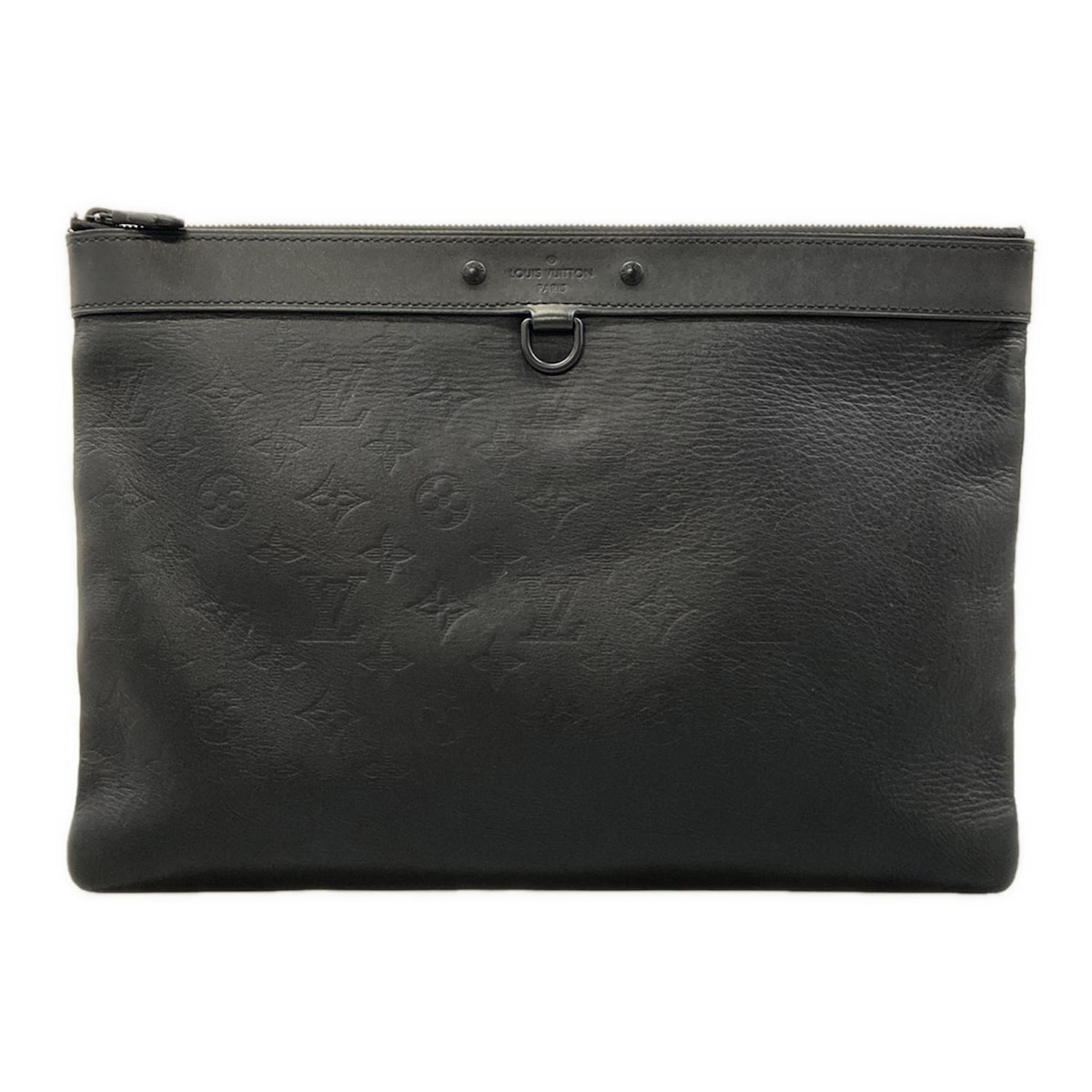 【中古】LOUIS VUITTON(ルイヴィトン) ポシェット大きな進歩 クラッチペダル御徒面子 モノグラム・シャドウ なめし革