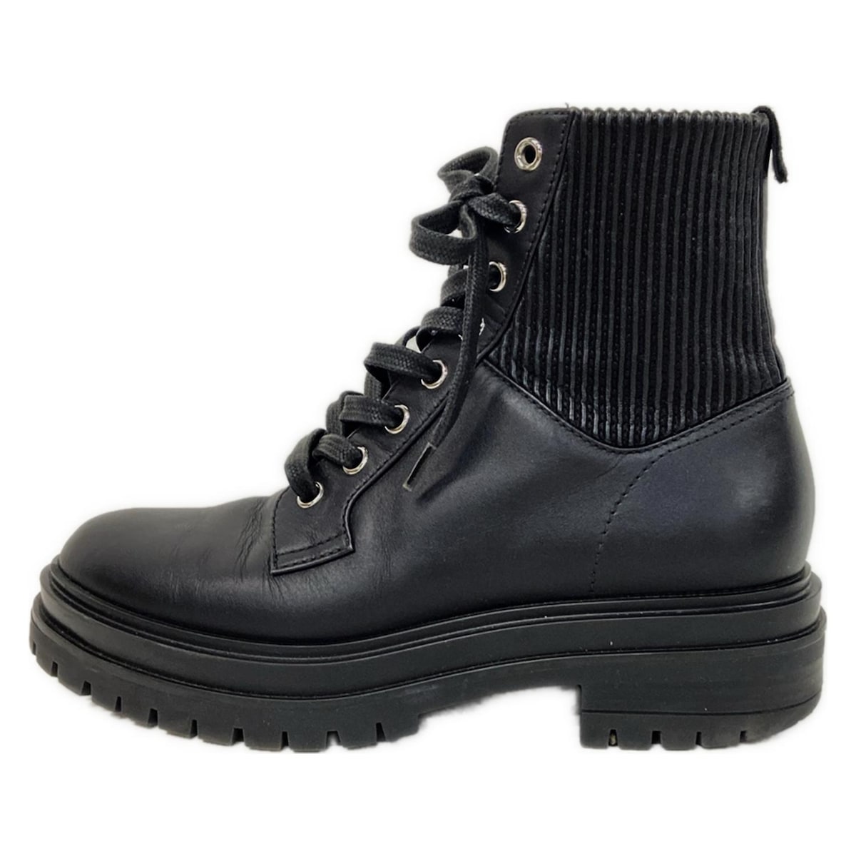 【新着】【中古】Gianvito Rossi(ジャンヴィト・ロッシ) ショートブーツ 黒 レザー