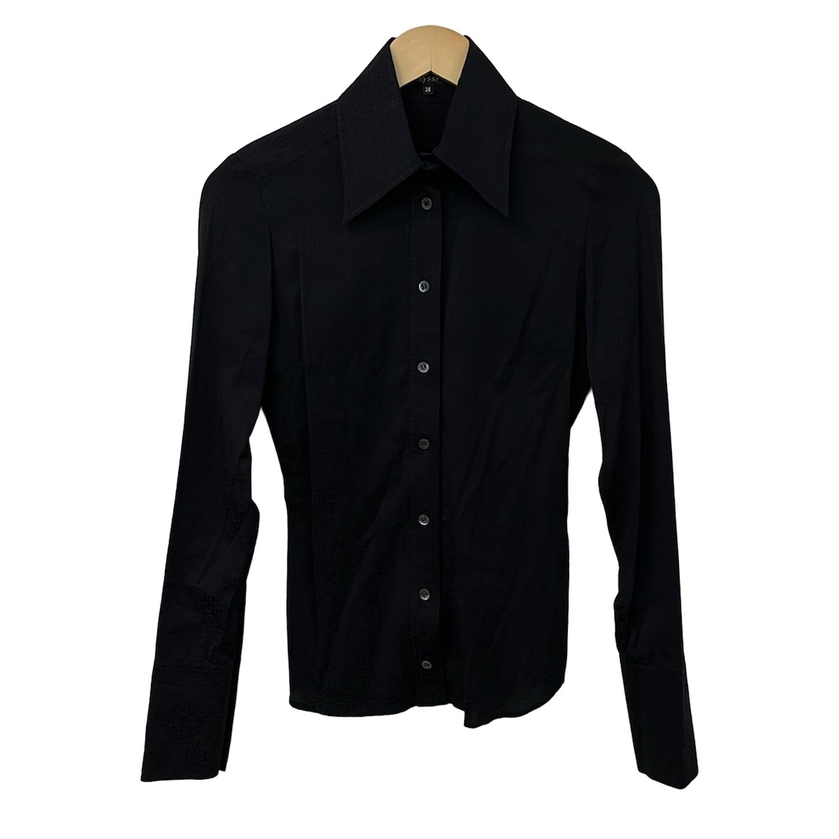【新着】【中古】GUCCI(グッチ) 長袖シャツブラウス インターロッキングG 黒