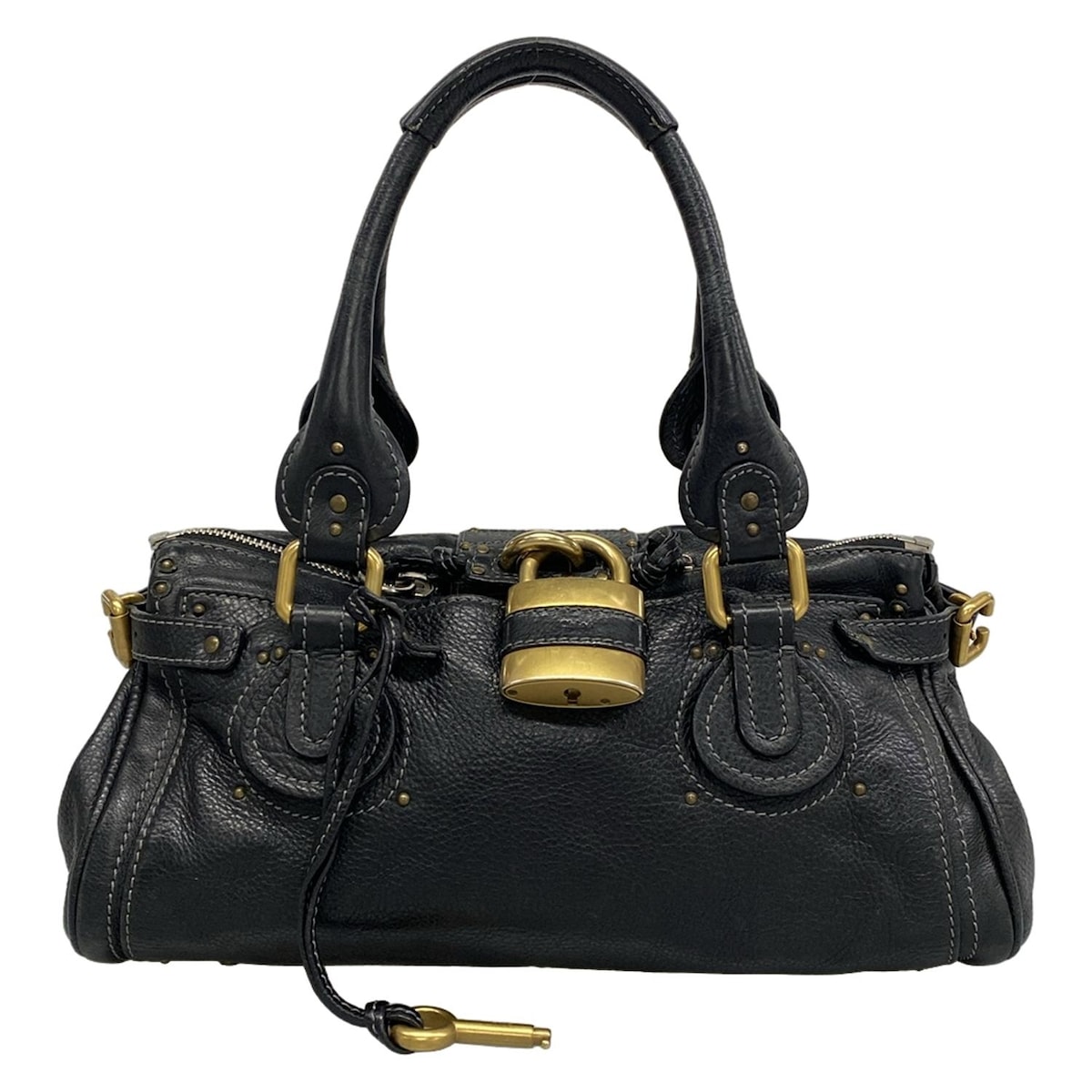 【新着】【中古】Chloe(クロエ) パディントン ハンドバッグ 黒 レザー 69,730円