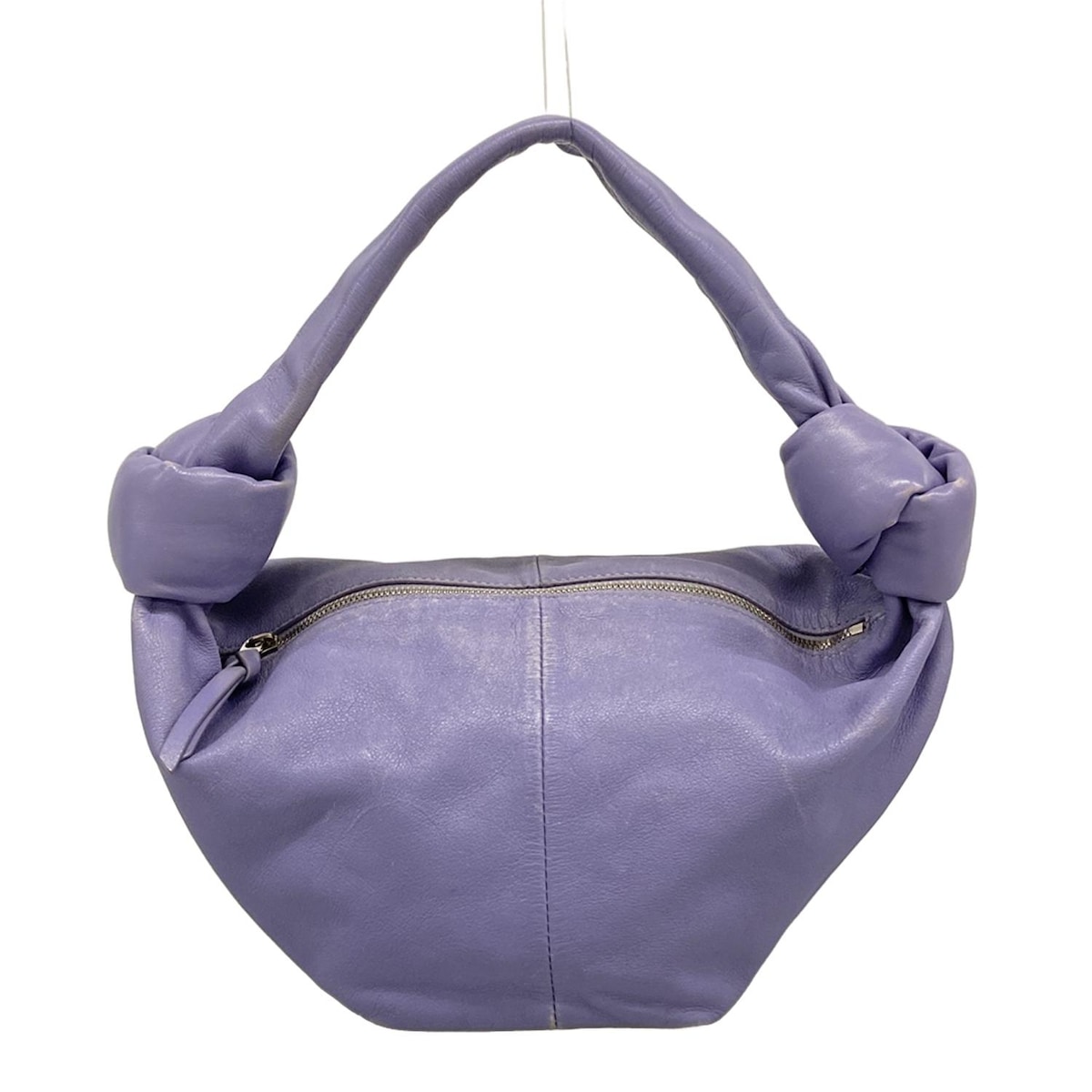 【新着】【中古】BOTTEGA VENETA(ボッテガヴェネタ) ダブルノット ハンドバッグ パープル レザー 39,405円
