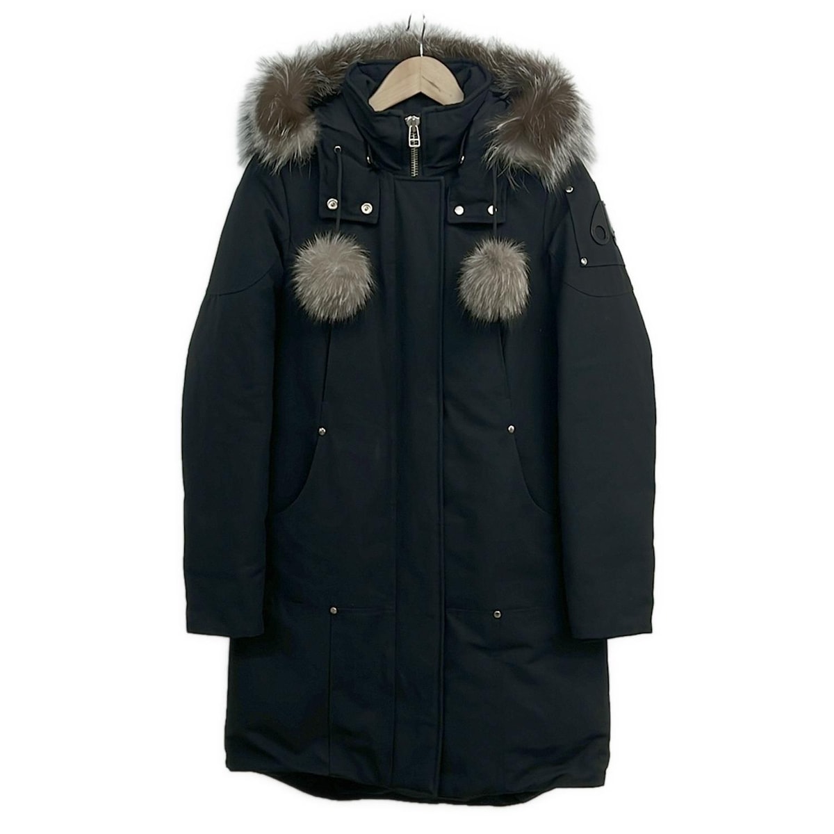 【新着】【中古】MOOSE KNUCKLES(ムースナックルズ) ダウンコート 長袖/冬 黒