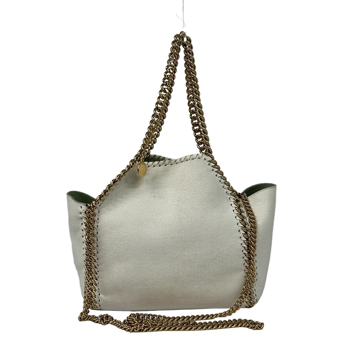 【新着】【中古】stellamccartney(ステラマッカートニー) トートバッグ 2way/チェーンショルダー 白×ゴールド