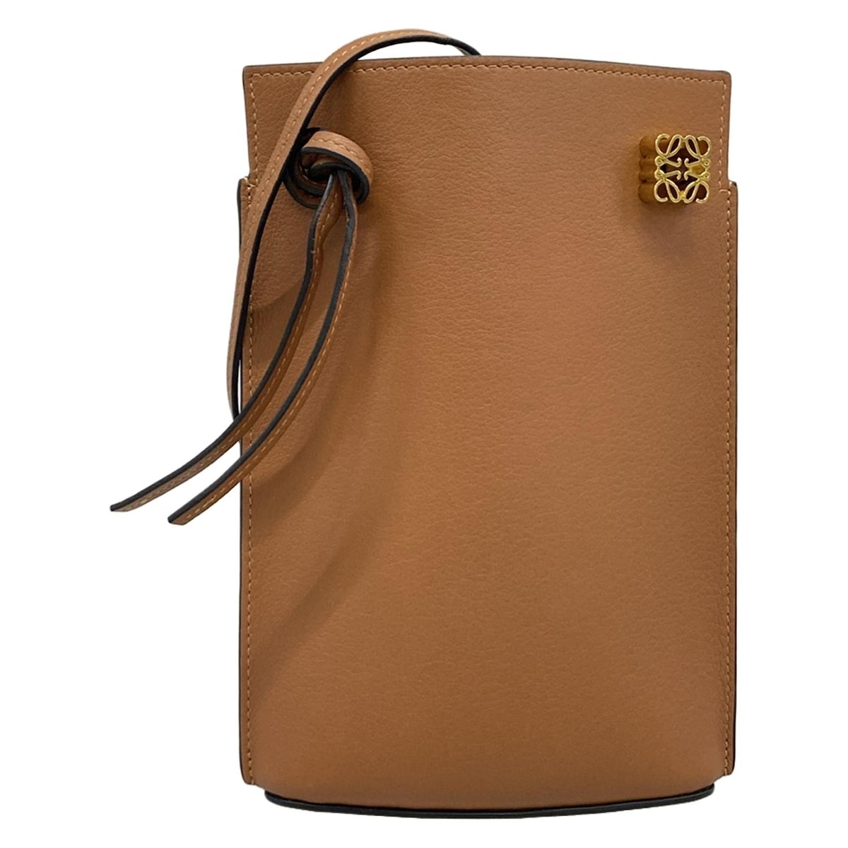 【新着】【中古】LOEWE(ロエベ) ダイスポケット ショルダーバッグ ブラウン