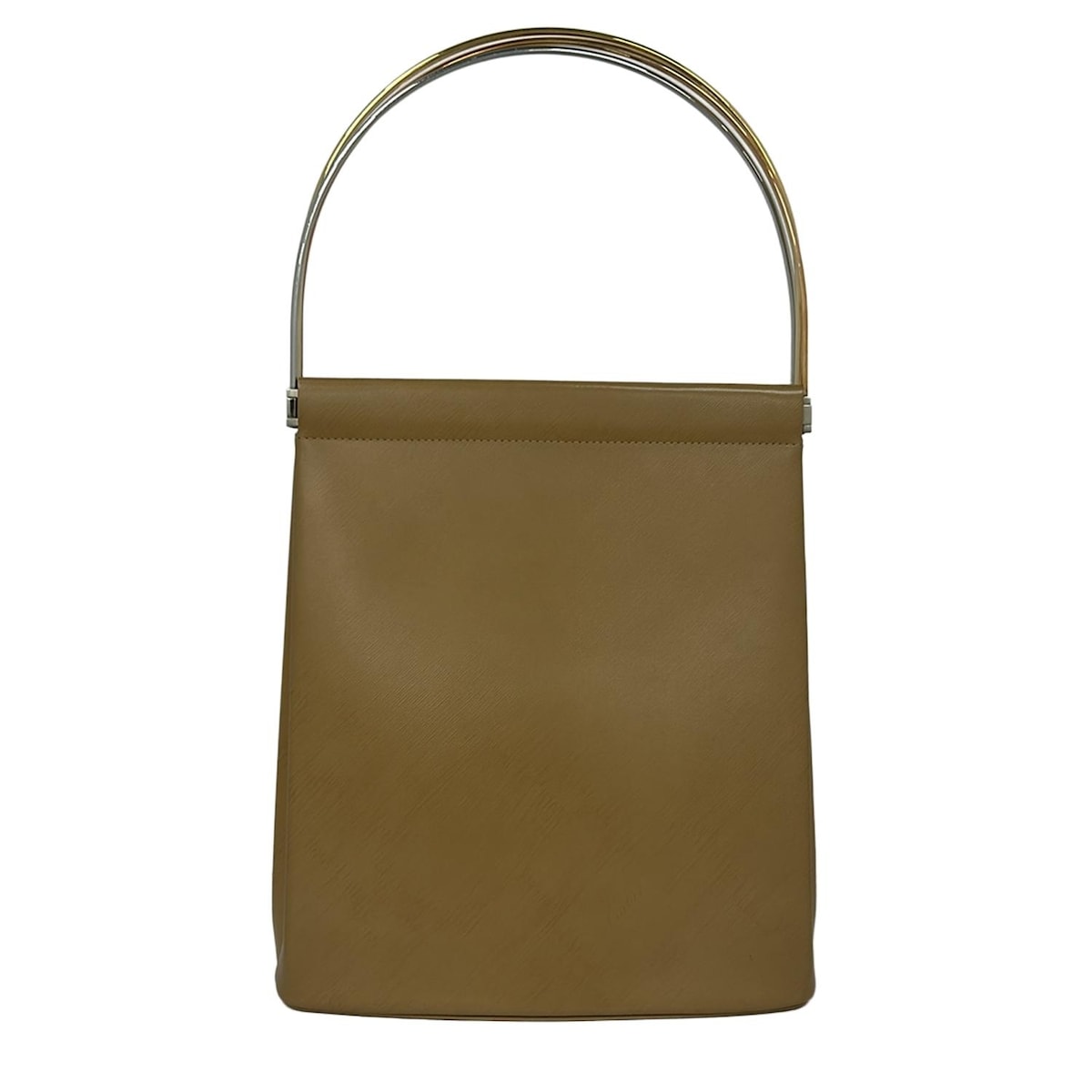 【新着】【中古】Cartier(カルティエ) トリニティ トートバッグ ベージュ×ゴールド×マルチ レザー