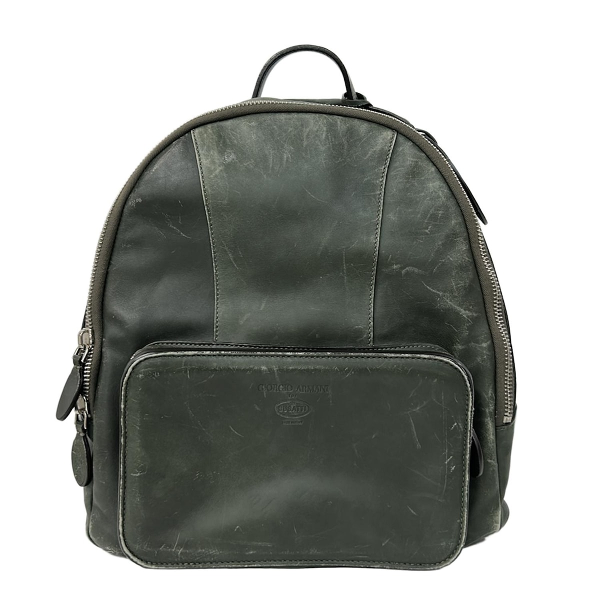 【中古】GIORGIOARMANI(ジョルジオアルマーニ) リュックサック for BUGATTI/LIMITED EDITION/85個限定/14/85 カーキ レザー 35,541円